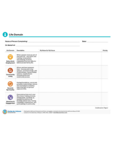 Charting the LifeCourse, Life Domain - A Part of the Charting the LifeCourse Framework and Tools